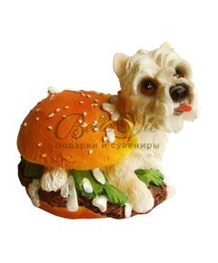 Собачка-"Гамбургер" копилка из полиэстера купить оптом в Симферополе, Крыму