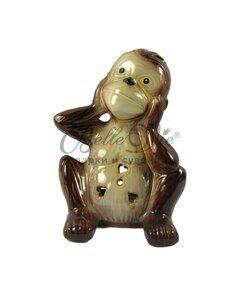 Статуэтка керамическая обезьянка - подсвечник: ничего не слышу купить оптом в Симферополе, Крыму
