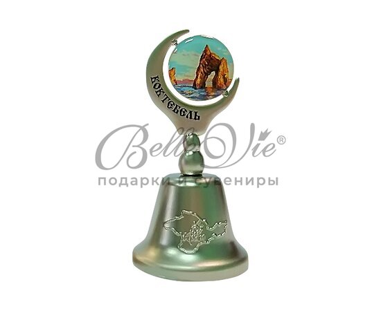 Колокольчик металлический сувенирный Феодосия-Коктебель купить в Симферополе, Крыму