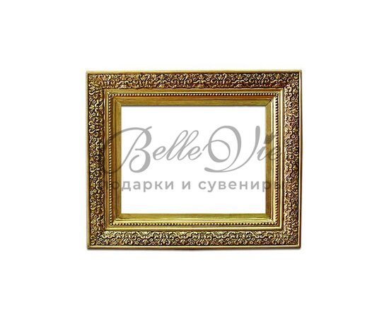 Рама деревянная покрытие сусальным золотом с патиной 32*42 см купить в Крыму