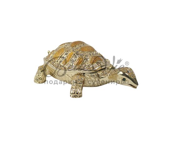 Шкатулка средняя золотая черепаха купить оптом в Симферополе, Крыму
