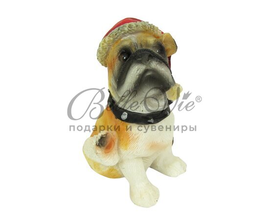 Статуэтка собачка в новогоднем колпаке купить оптом в Симферополе, Крыму