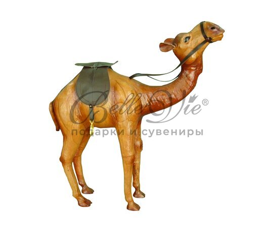 Фигурка верблюда, обтянутая натуральной кожей, высота 45,7 см купить оптом в Симферополе, Крыму