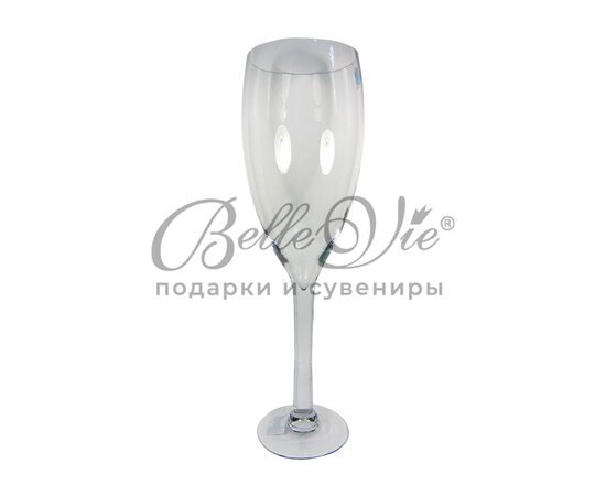 Стеклянная ваза на витой ножке винная рюмка (высота 56 см.) купить оптом в Симферополе, Крыму