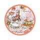 Панно декоративное из керамики круглое,д.16см, Ялта, Судак, Алушта купить оптом в Крыму