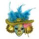 Магнит венецианская маска в цветной шляпке (5 видов) купить оптом в Симферополе, Крыму