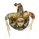 Магнит венецианские маски с жабо в шапке арлекина с лентами купить оптом в Симферополе, Крыму